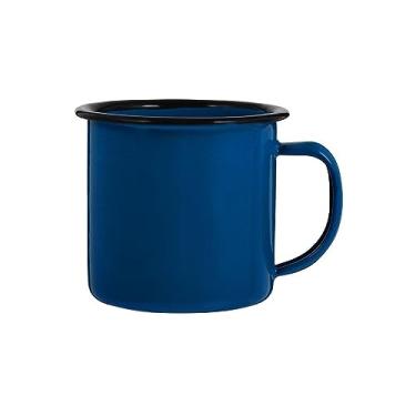 Imagem de x3anggyt5 Caneca caneca caneca esmalte canecas de café xícaras de acampamento chá metal vintage água potável ferro viagem acampamento retro café/chá caneca (azul)