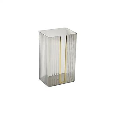 Imagem de Capa de caixa de lenços de papel para pendurar na parede, porta-lenços umedecidos, caixa de armazenamento, banheiro, banheiro, cozinha, suporte para caixa de lenços (B)