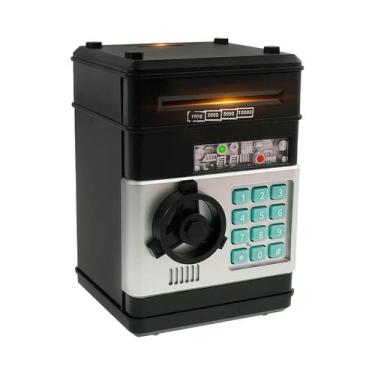 Imagem de Cofrinho Eletrônico Para Crianças Com Impressão Digital E Senha, Mini 