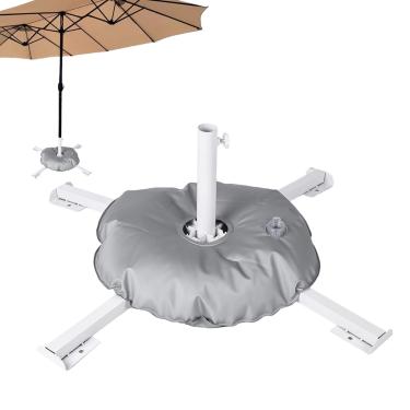 Imagem de Base para -sol de Pátio - Montagem Portátil E Dobrável,Capacidade Para 10 Kg Base Resistente De -Sol Com De Água Enchível | Para Exterior Jardim Quintal Piscina Areia