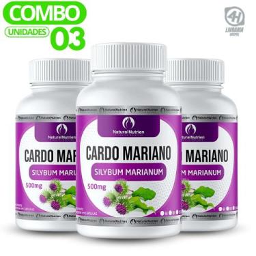 Imagem de Suplemento Vegano Cardo Mariano 300cps de 500mg Cada - Natural Nutrien