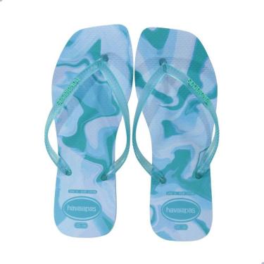 Imagem de Chinelo Havaianas Slim Square Jelly Azul