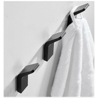 Imagem de Conjunto de ganchos de parede para toalhas, roupas e bolsas, suporte para toalhas, cabide adesivo para roupas.(3,Branco)