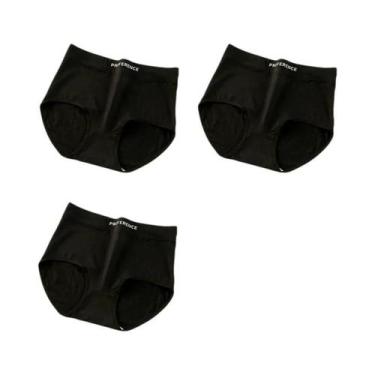 Imagem de Conjunto De 3 Calcinhas De Algodão De Cintura Alta Para Mulheres, Conf