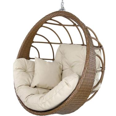 Imagem de Balanço Ninho Suspenso Hungria Sépia E Couirino Náutico Bege