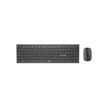 Imagem de Kit Teclado E Mouse Sem Fio Teclas Flutuantes Preto Tc251