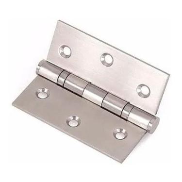 Imagem de Dobradiça Inox P Porta com Rolamento 3½x3 Escovada 3 Unidades - Inovar