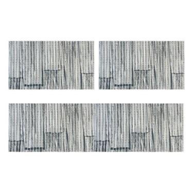 Imagem de Conjunto 3 Tapetes Cozinha Banheiro Compacto Passadeira Duna - Tokdeca