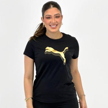 Imagem de Camiseta Puma Manga Curta Metallic Tee Feminina-Feminino