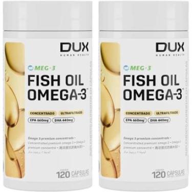 Imagem de 2X Fish Oil Ômega 3 (120 Cápsulas) MEG-3 Ultra Concentrado - DUX-Unissex