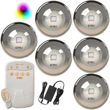 Imagem de KIT PDX1410n 6 LED PREMIUM INOX 316 10W RGB Piscina Tholz