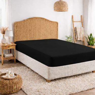 Imagem de Lençol Queen com Elástico 400 Fios Micropercal – 1 Peça Toque Acetinado