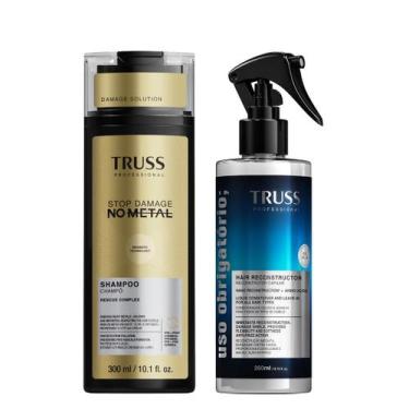 Imagem de Truss Stop No Metal Kit Shampoo e Uso Obrigatório Reconstrutor 260ml