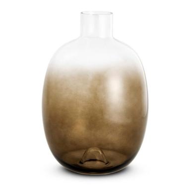 Imagem de Vaso Decorativo De Vidro Efeito Degradê Marrom 36×23,5cm Mart