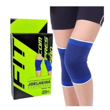 Imagem de Protetor De Joelho Tensor Joelheira Muscular Futebol 1 Par
