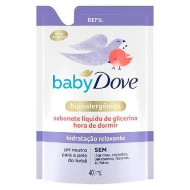 Imagem de Refil Sabonete Líquido de Glicerina Baby Dove Hora de Dormir 400ml