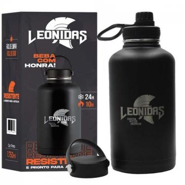 Imagem de Garrafa Térmica Leonidas, 1.750ml, 24h Frio e 10h Quente, Metal, Preto