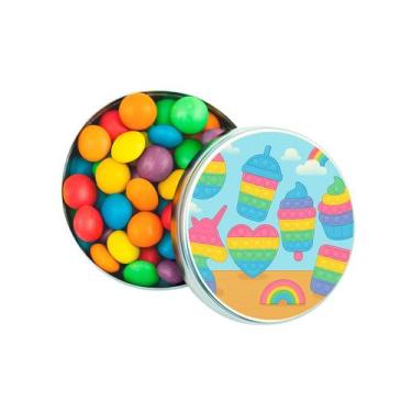 Imagem de Kit 30 Latinhas Lembrancinhas Fidget Toys Cor: Prateado - Gil Festa Ki