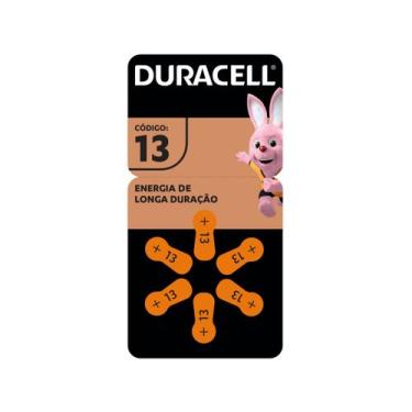 Imagem de Pilha Auditiva Tamanho 13 C/6 - Duracell