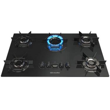 Imagem de Fogão Cooktop de Indução Mueller 5 Bocas MCG5BB Mesa de Vidro Bivolt