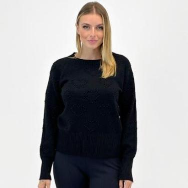 Imagem de Blusa Facinelli Tricot Gola Redonda com Corações Feminina-Feminino