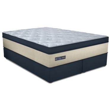 Imagem de Cama Box King Gazin Royal Blue Premium Molas Ensacadas 193x203x72cm