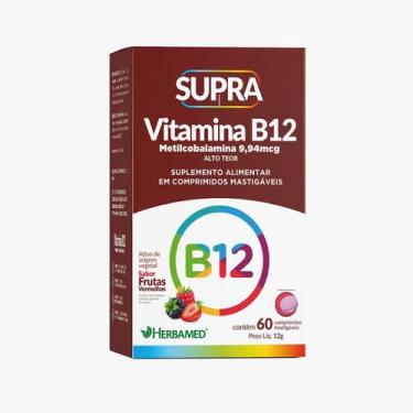 Imagem de Vitamina B12 Metilcobalamina - 60 Comprimidos Frutas Vermelhas - Herba