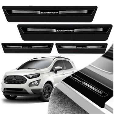 Imagem de Jogo Soleira EcoSport 2013 até 2022 Adesivo Preta - TTs Distribuidora