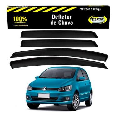 Imagem de Jogo Calha Defletor Chuva Fox 1.0 4 Portas 2015 A 2018 - Ecoflex