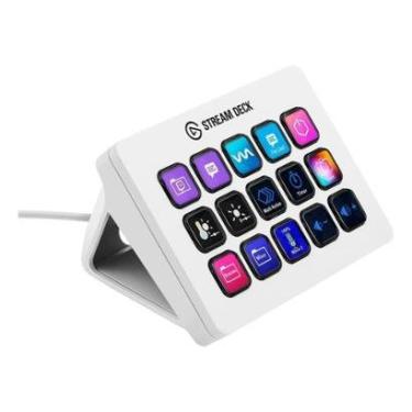 Imagem de Mesa Controladora Streaming Elgato Stream Deck MK.2, 15 teclas LCD, USB, Branco - 10GBA9911-Unissex