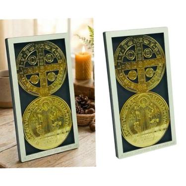 Imagem de Quadro de Mesa Medalha de São Bento Acrílico - FORNECEDOR 3