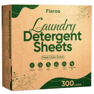 Imagem de Lençóis de Sabão para Roupa Fisroa 300 Lavagens Frescor de Linho