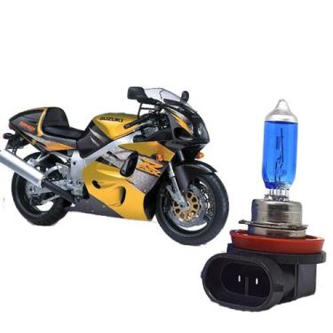 Imagem de Lâmpada Shocklight super Branca H11 para Moto Suzuki GSR 750 W Srad 19
