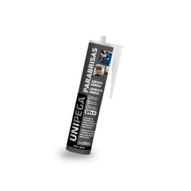Imagem de Cola pu p/ vidros e parabrisas adesivo preto 280ml unipega