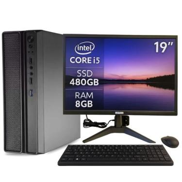 Imagem de Mini Computador PC Slim Completo MultiPC I5 RAM 8GB SSD 480GB Win11 Pr
