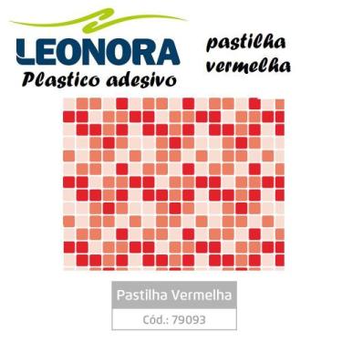 Imagem de Plastico adesivo 79093 Rolo 45cm x 10m Pastilha 4 Vm - LEONORA