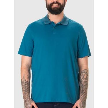 Imagem de Camisa Polo Malwee 1000087849 Masculina Plus Size Meia Malha T. G1/G3,