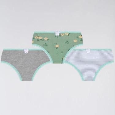 Imagem de Calcinha Lobinha Infantil Estampada 18100-089 C/3, Sortido0946, P