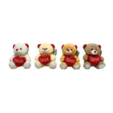 Imagem de Urso de Pelúcia com Coração FE6801 - Fizzy, Branco
