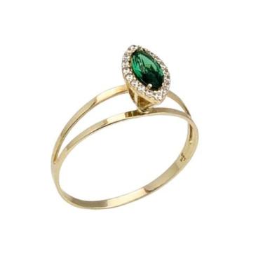 Imagem de Anel feminino Estilo Formatura Em Ouro 18K - COMERCIAL