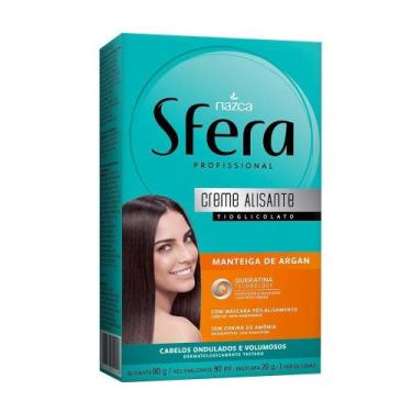 Imagem de Alisante Creme Sfera Manteiga De Argan Kit