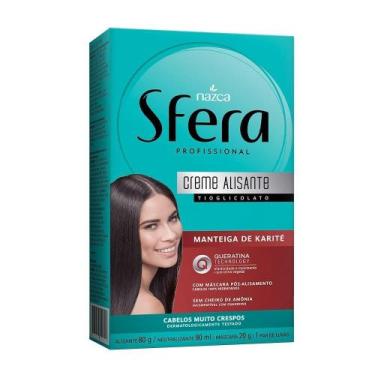 Imagem de Alisante Creme Sfera Manteiga De Karite/Queratina Kit