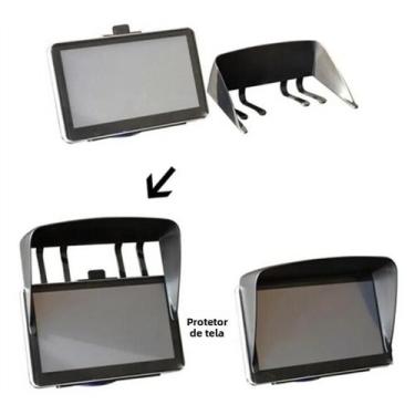 Imagem de Protetor Solar Antirreflexo Preto Para Navegador GPS De 7 Polegadas, C