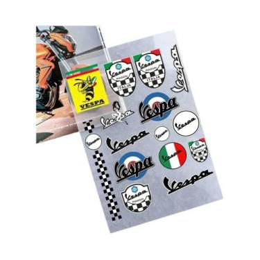 Imagem de Adesivos Refletivos 3M Para Motocicletas VESPA, Aviso De Segurança Not