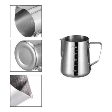 Imagem de Pitcher Inox 350ml Jarra Graduada para Espumar Leite e Cappuccino - ge