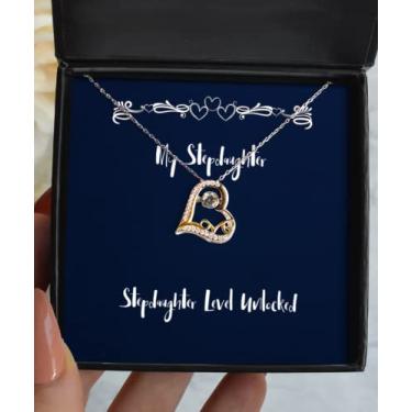 Imagem de SpreadPassion Presentes engraçados para afilhada, desbloqueado, colar de dança do amor de Natal para afilhada