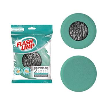 Imagem de Flash Limp Esponja 2 Em 1 Para Limpeza Pesada Ferro E Grelha E Delicada Eap0719