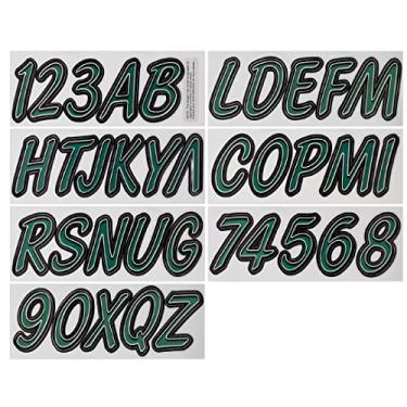 Imagem de Hardline Products Kit de número de registro PWC e barco de 7,6 cm da Série 400, verde floresta/preto (TEBKG400)