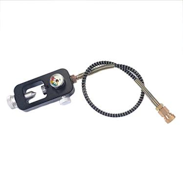 Imagem de TUXING Adaptador de mergulho de válvula din, sistema de carregamento de adaptador de enchimento de tanque hpa com mangueira de ar de enchimento de paintball 4500 psi pcp