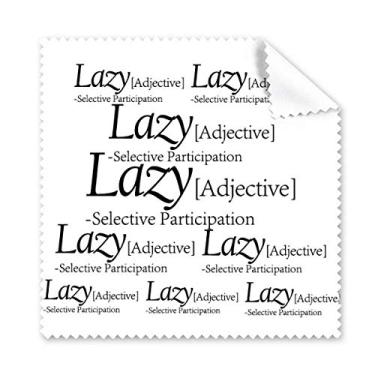 Imagem de Pano de limpeza de tela de telefone com citação divertida significado de preguiça 5 peças